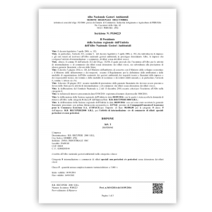 Environmental Managers Register — CAT 8-F
